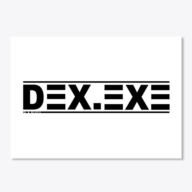 DEX.EXE Black logo